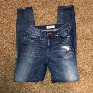 Madewell high rise skinny jeans